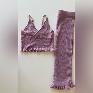 Miss Love Knit Skirt Set
